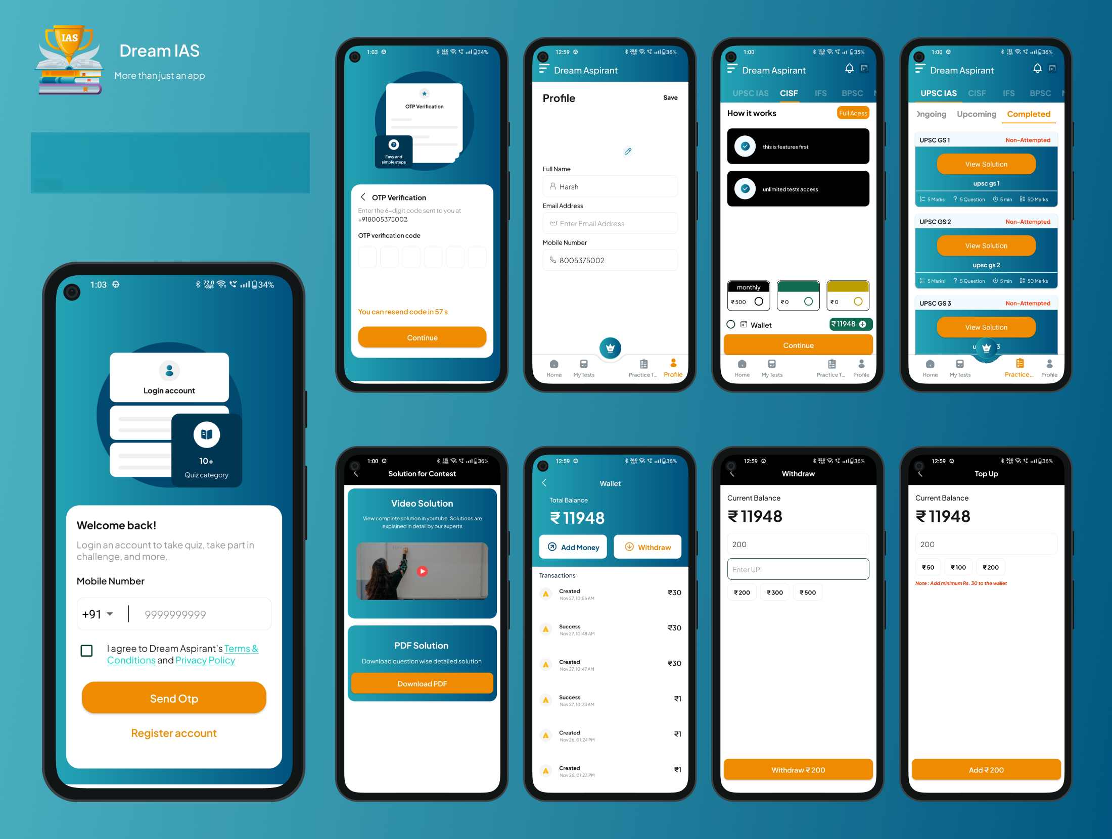 ios-iphone-app-design dashboard ui